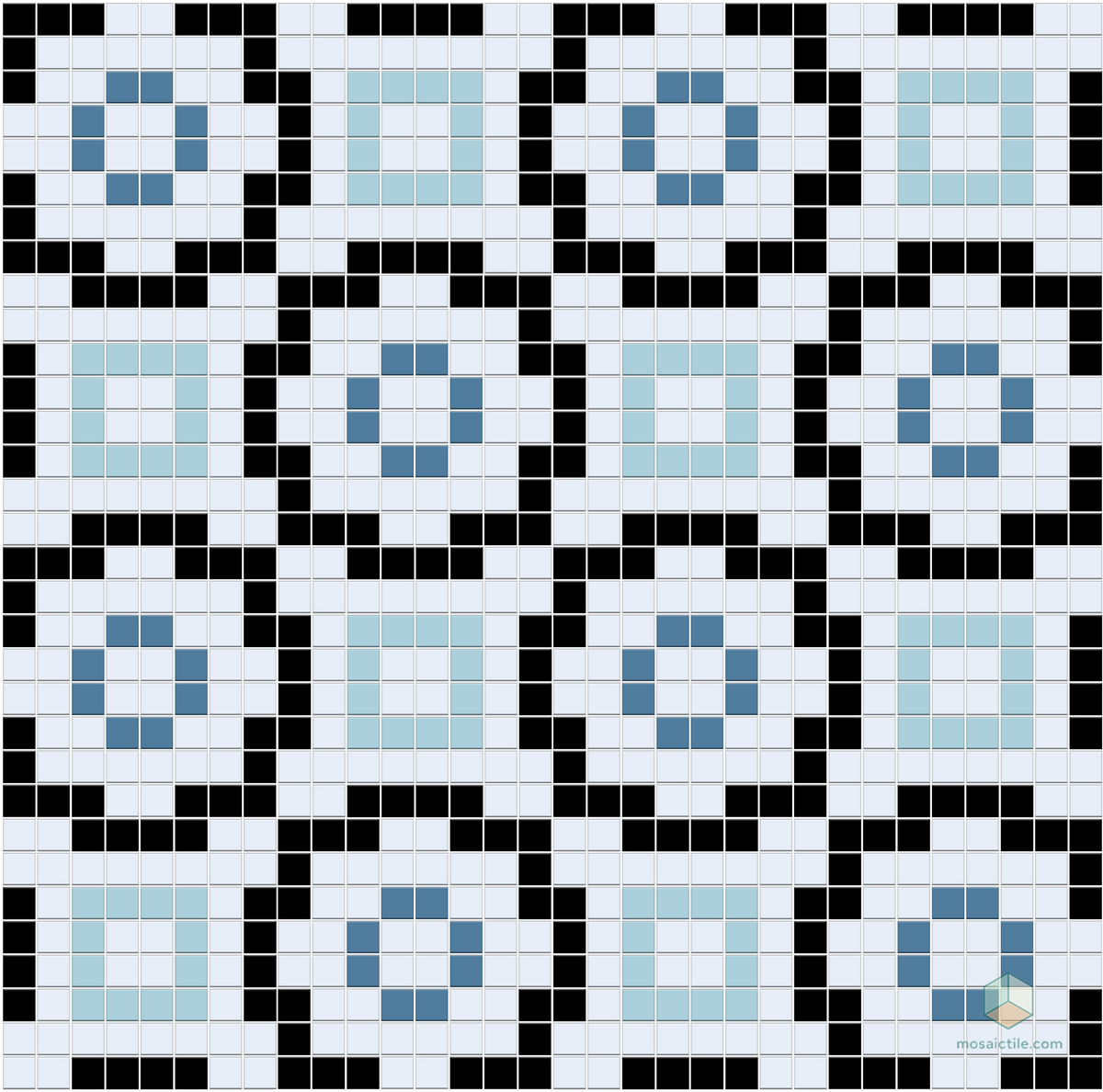 La Salle | Modern Craftsman Square Porcelain Tile Pattern