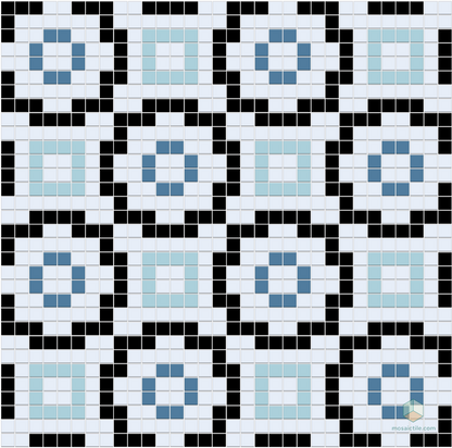 La Salle | Modern Craftsman Square Porcelain Tile Pattern
