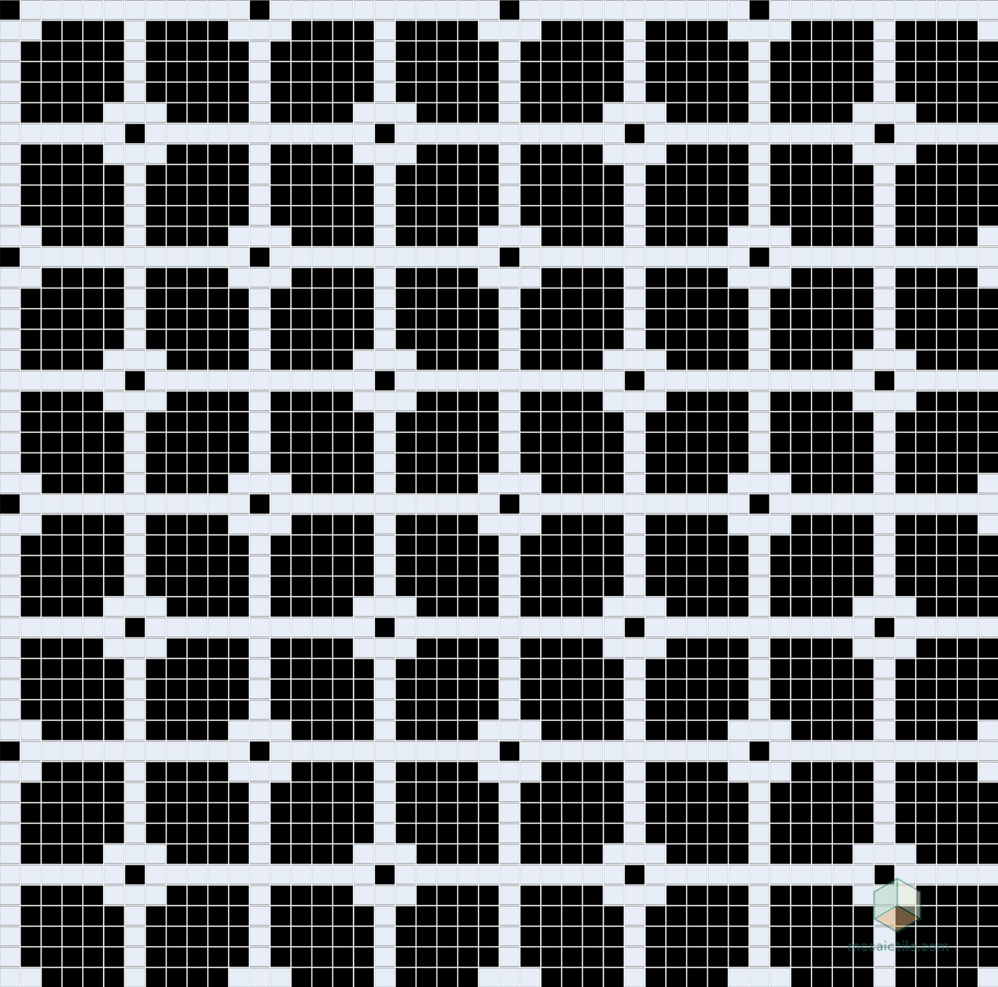 Matrix - Modern Craftsman Square Porcelain Tile Pattern