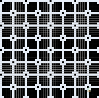 Matrix - Modern Craftsman Square Porcelain Tile Pattern