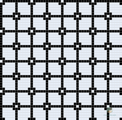 Matrix - Modern Craftsman Square Porcelain Tile Pattern