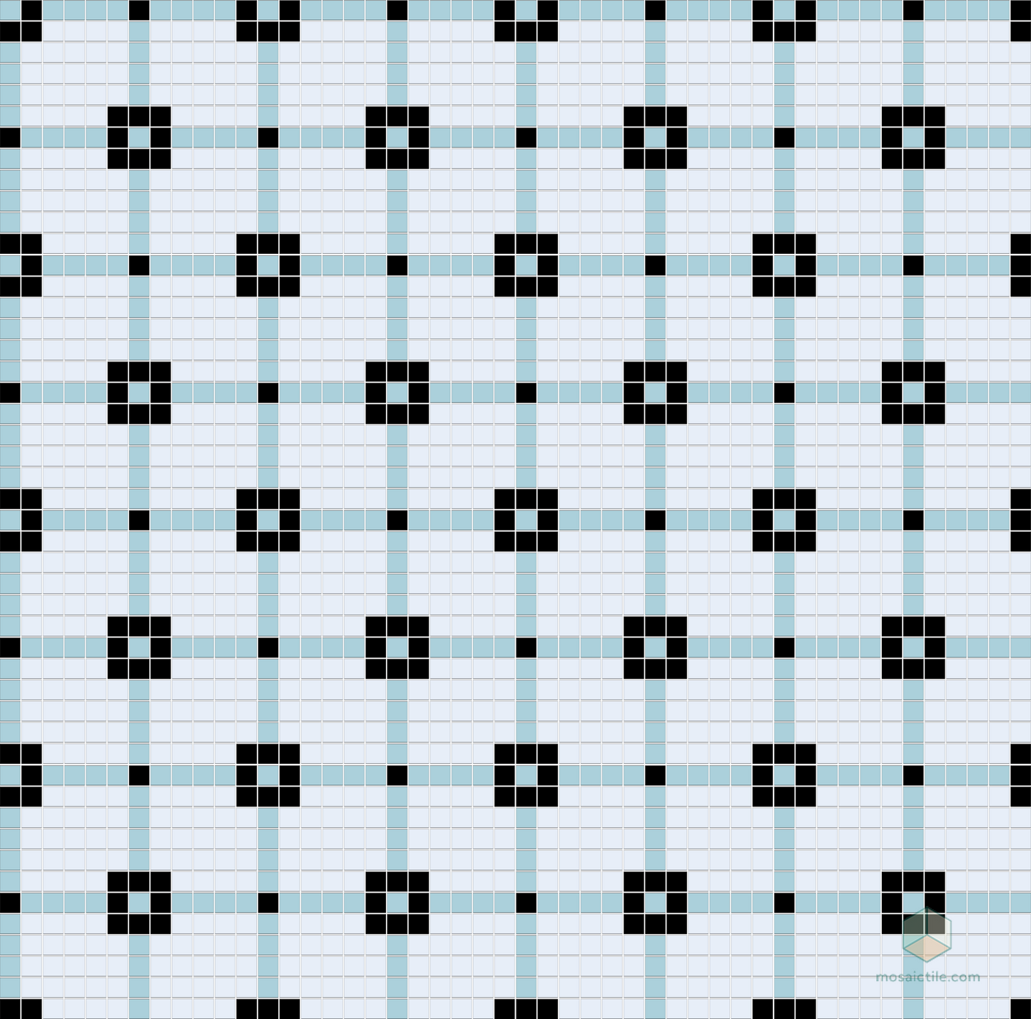 Matrix - Modern Craftsman Square Porcelain Tile Pattern