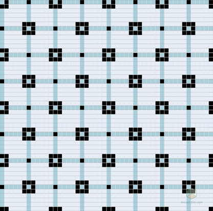 Matrix - Modern Craftsman Square Porcelain Tile Pattern