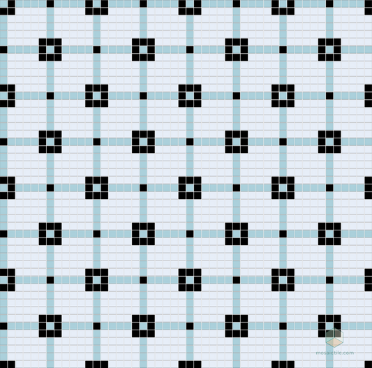 Matrix - Modern Craftsman Square Porcelain Tile Pattern