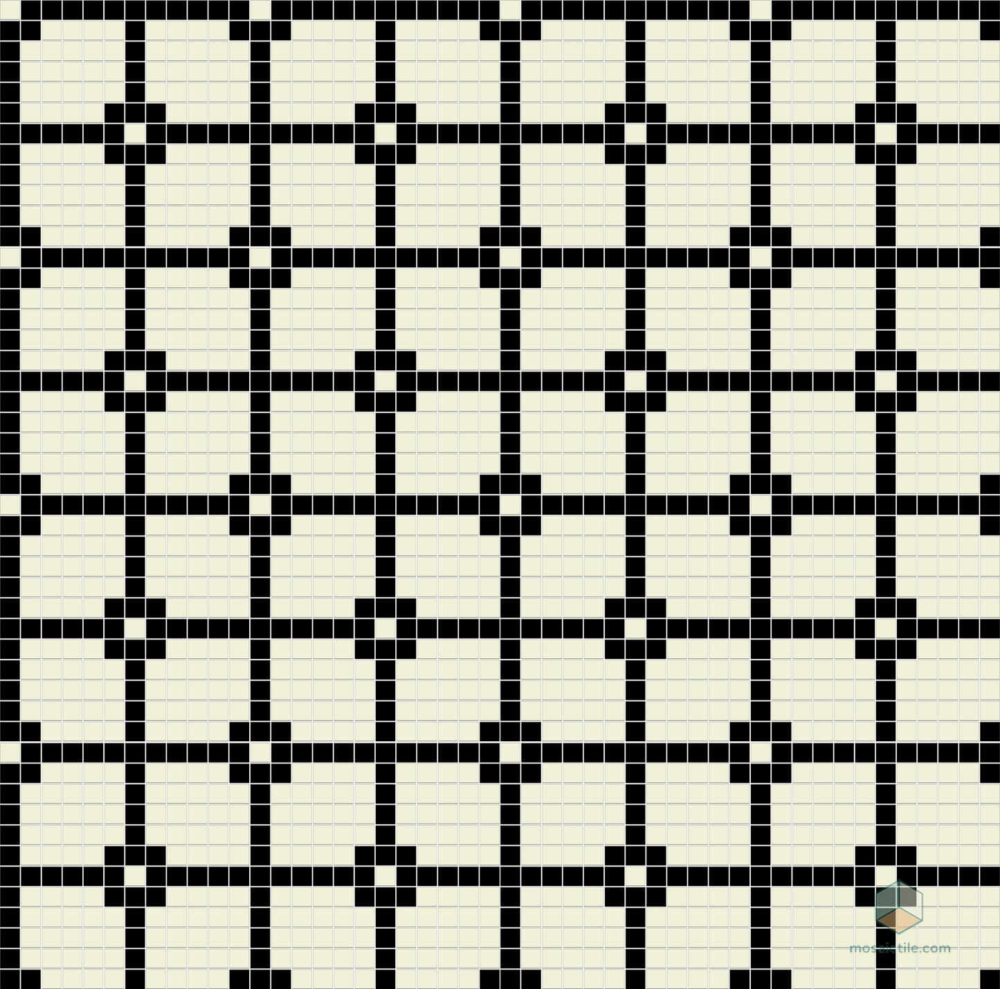 Matrix - Modern Craftsman Square Porcelain Tile Pattern