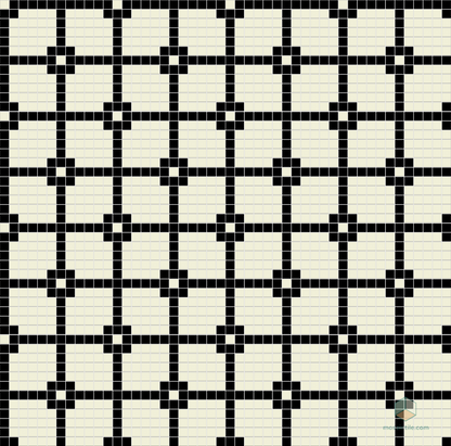 Matrix - Modern Craftsman Square Porcelain Tile Pattern