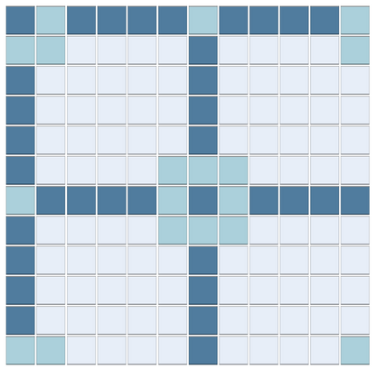 Matrix - Modern Craftsman Square Porcelain Tile Pattern