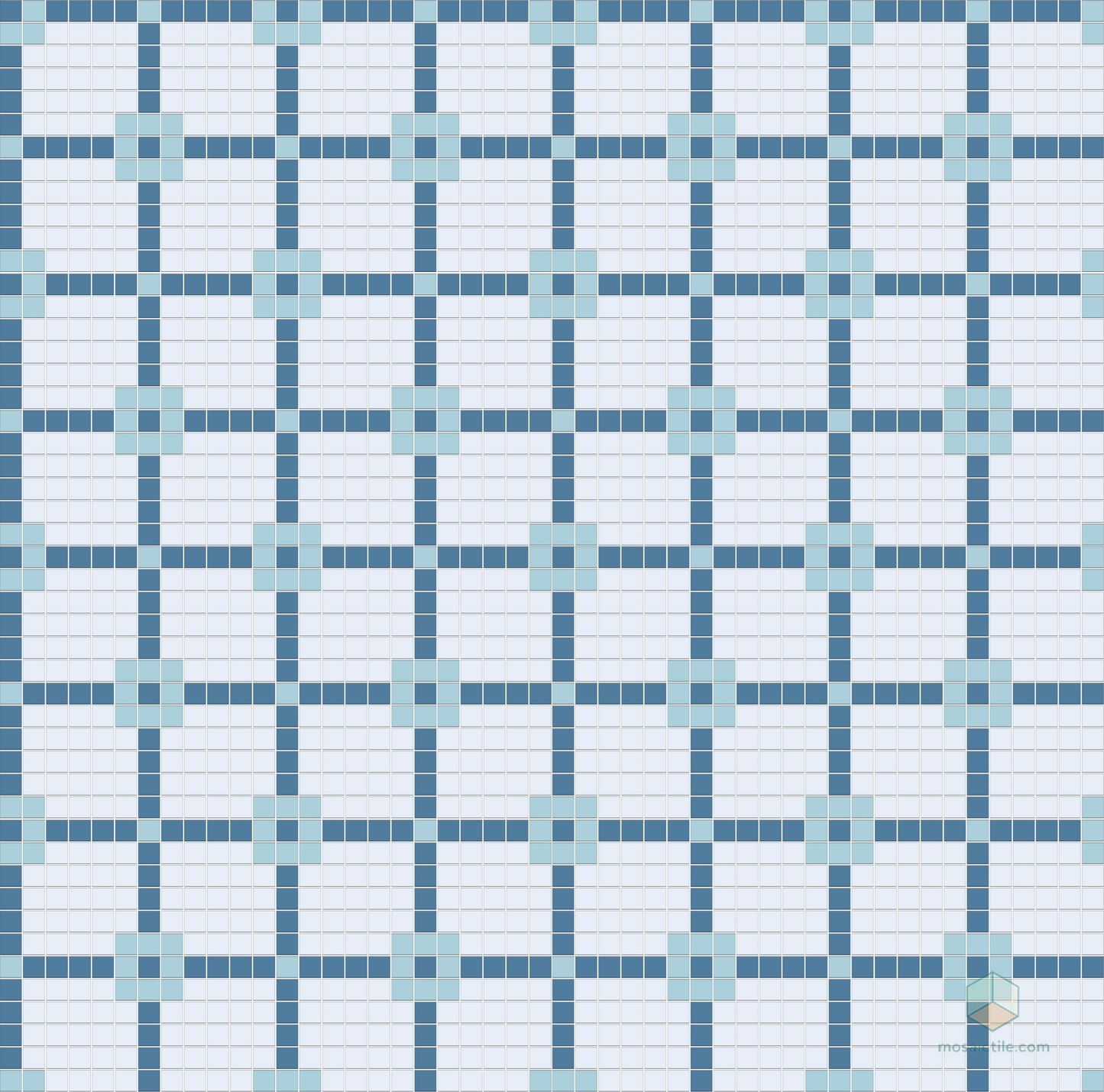 Matrix - Modern Craftsman Square Porcelain Tile Pattern