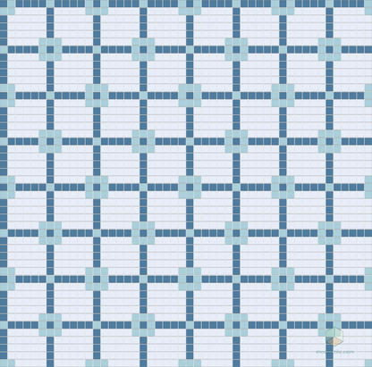 Matrix - Modern Craftsman Square Porcelain Tile Pattern