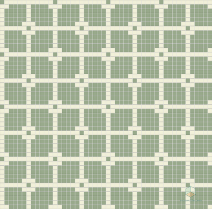 Matrix - Modern Craftsman Square Porcelain Tile Pattern