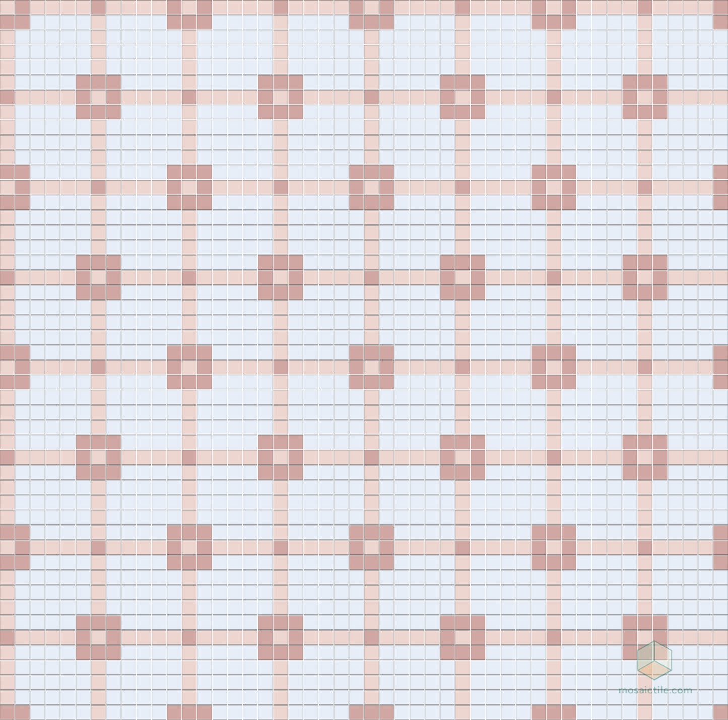 Matrix - Modern Craftsman Square Porcelain Tile Pattern