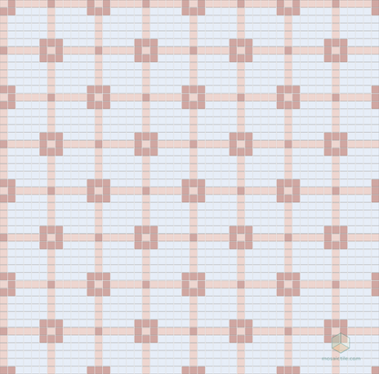 Matrix - Modern Craftsman Square Porcelain Tile Pattern