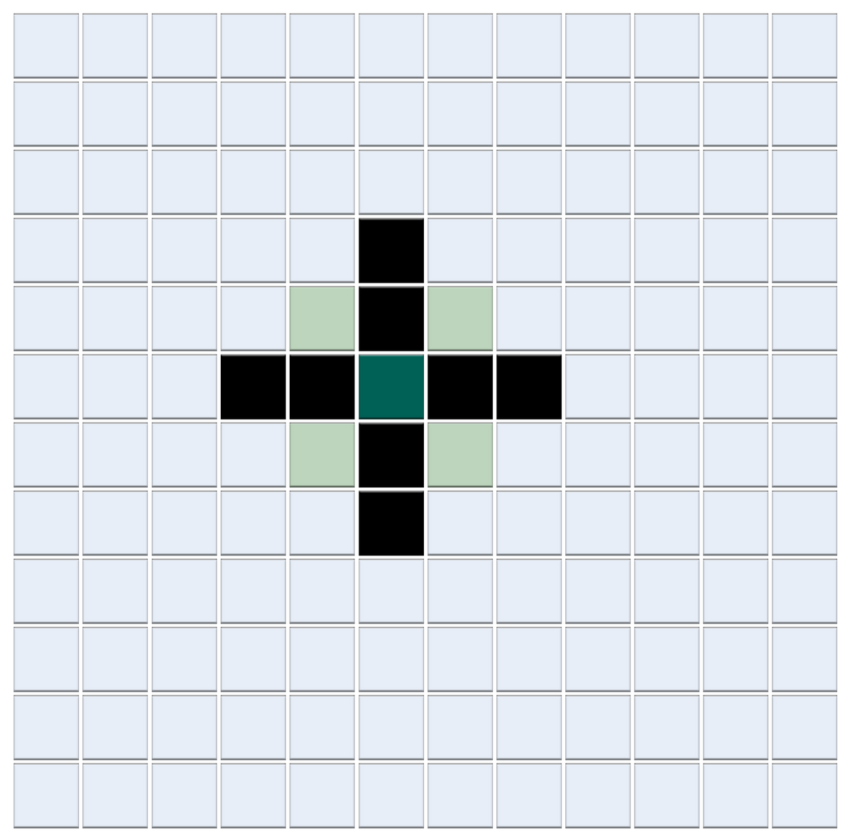 Polaris | Modern Craftsman Square Porcelain Tile Pattern
