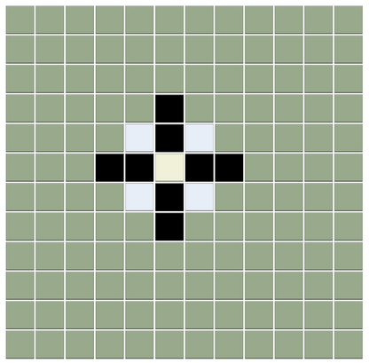 Polaris | Modern Craftsman Square Porcelain Tile Pattern