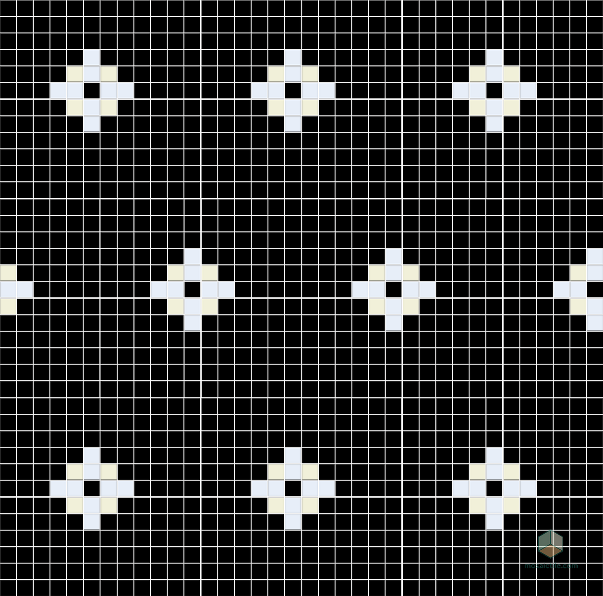 Polaris | Modern Craftsman Square Porcelain Tile Pattern