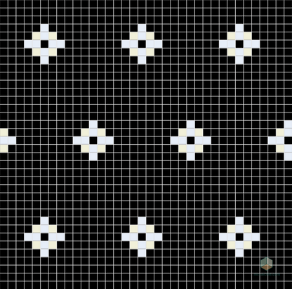 Polaris | Modern Craftsman Square Porcelain Tile Pattern