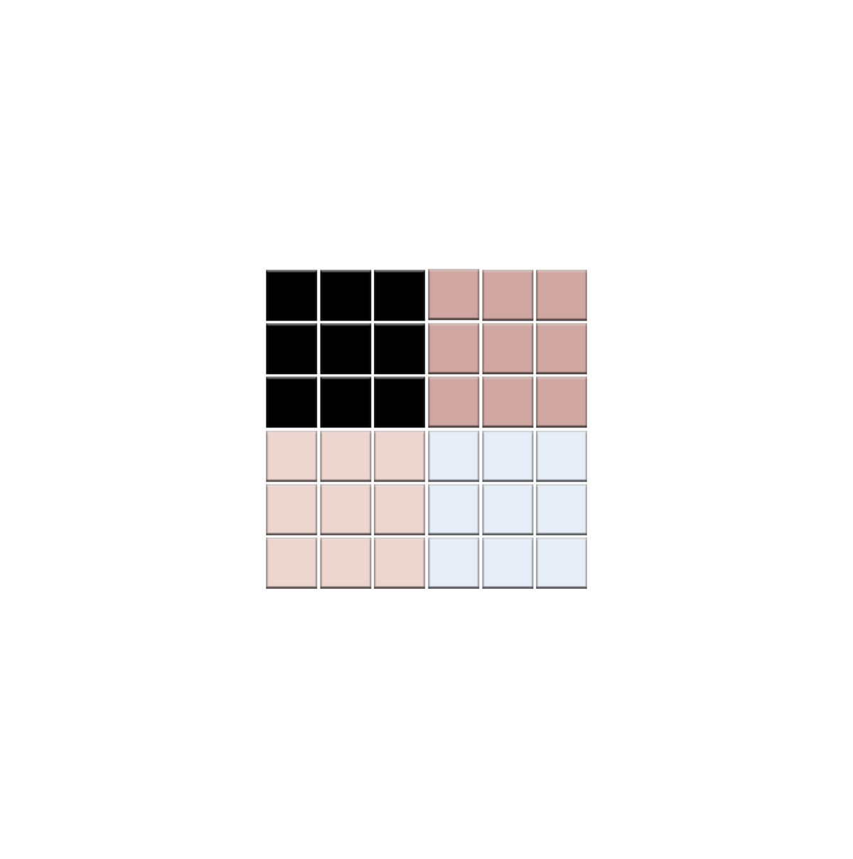 Polaris | Modern Craftsman Square Porcelain Tile Pattern
