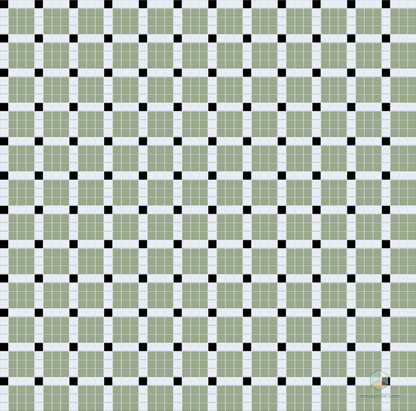 Ritz | Modern Craftsman Square Porcelain Tile Pattern