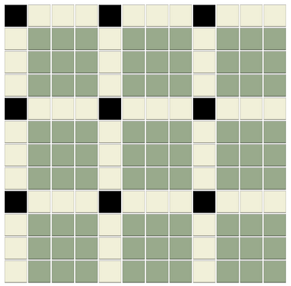 Ritz | Modern Craftsman Square Porcelain Tile Pattern