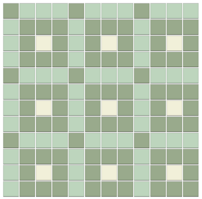 Ritz | Modern Craftsman Square Porcelain Tile Pattern