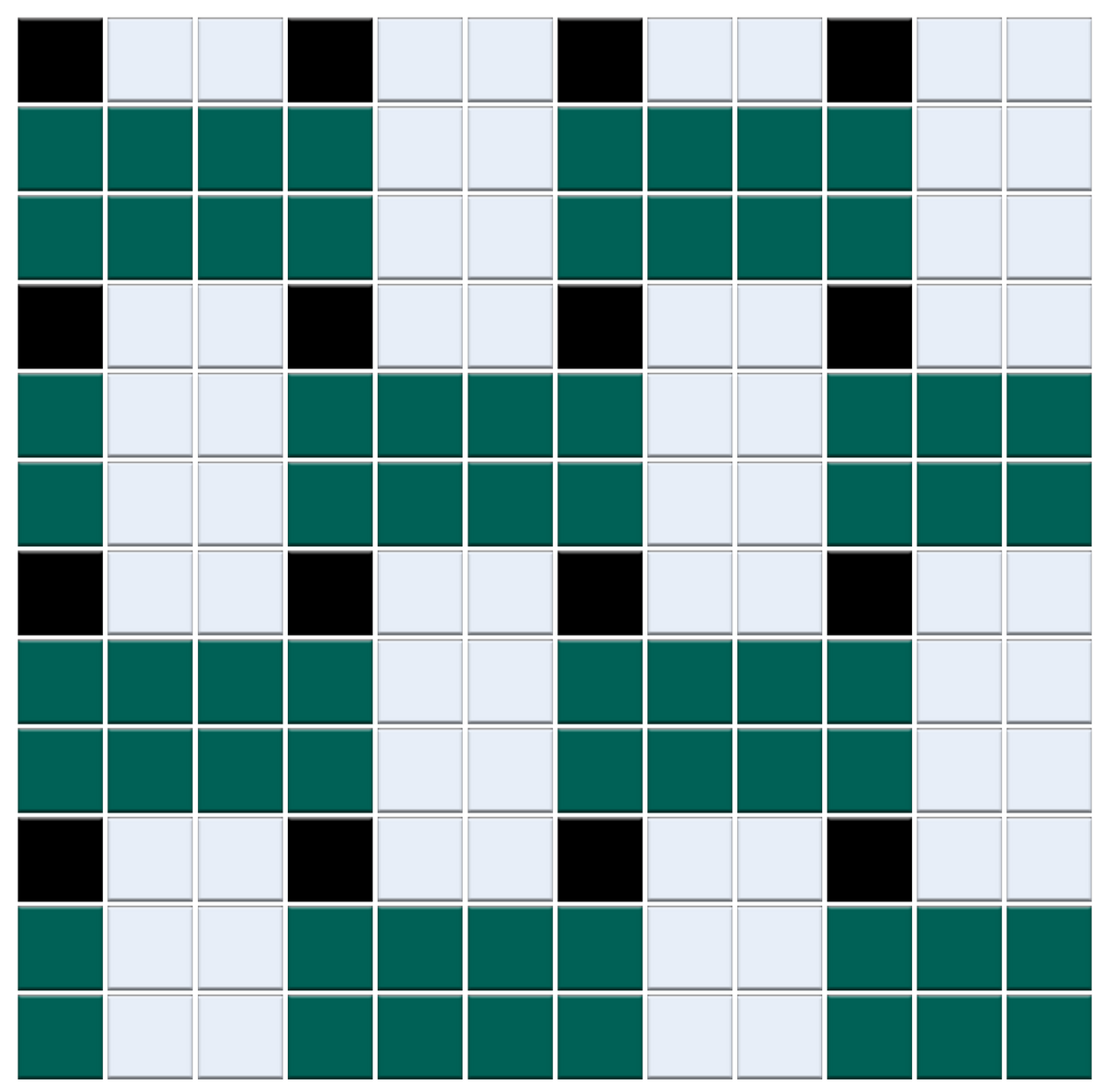 Weave | Modern Craftsman Square Porcelain Tile Pattern