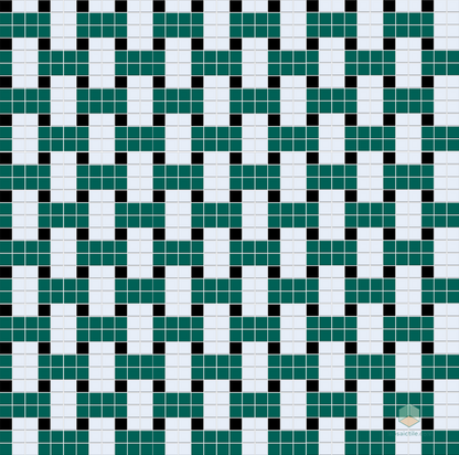 Weave | Modern Craftsman Square Porcelain Tile Pattern