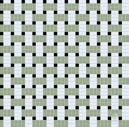 Weave | Modern Craftsman Square Porcelain Tile Pattern