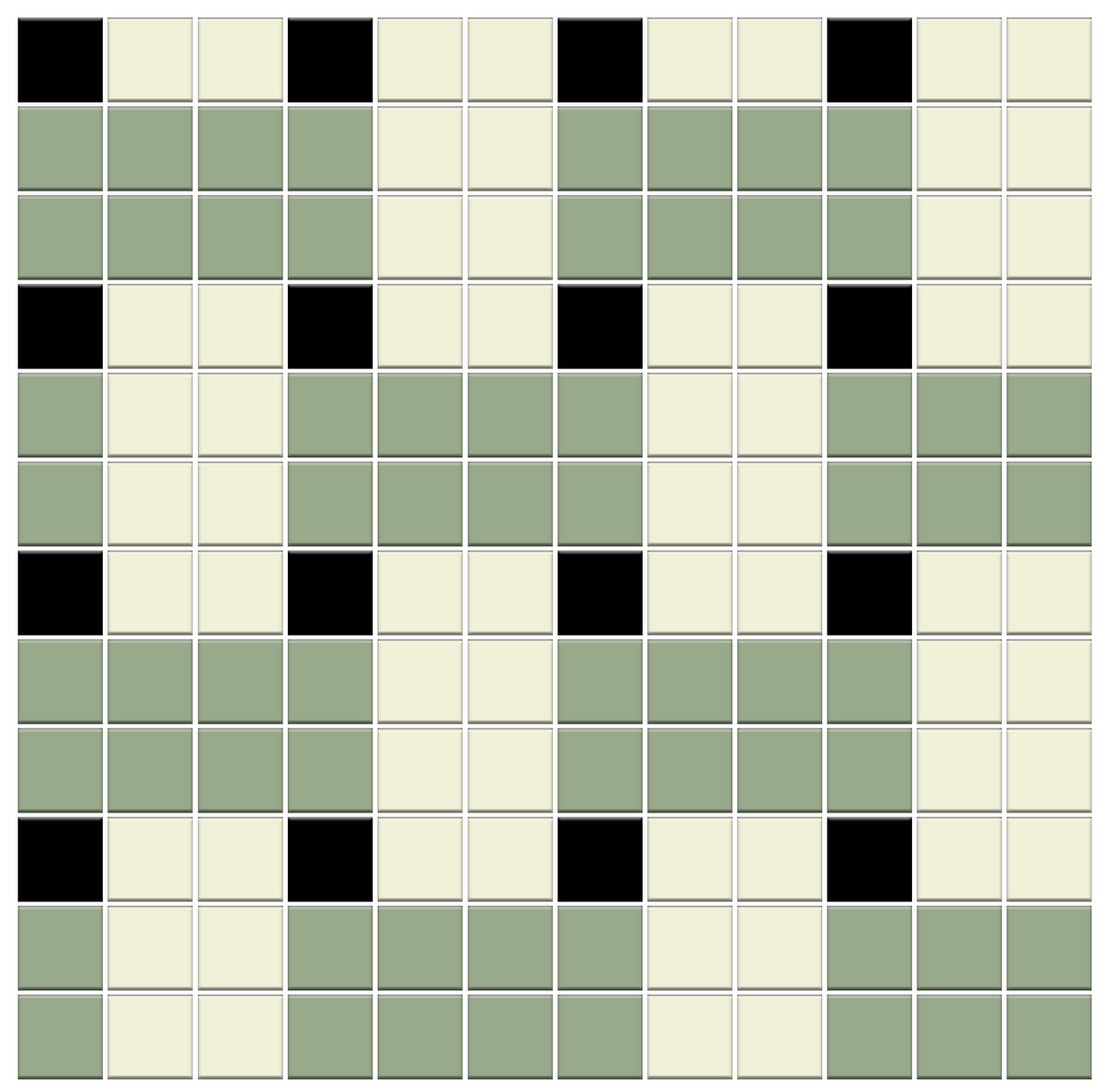 Weave | Modern Craftsman Square Porcelain Tile Pattern