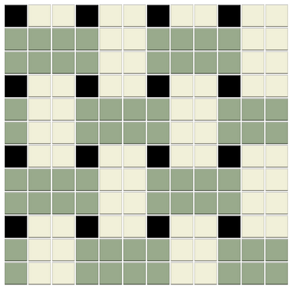 Weave | Modern Craftsman Square Porcelain Tile Pattern