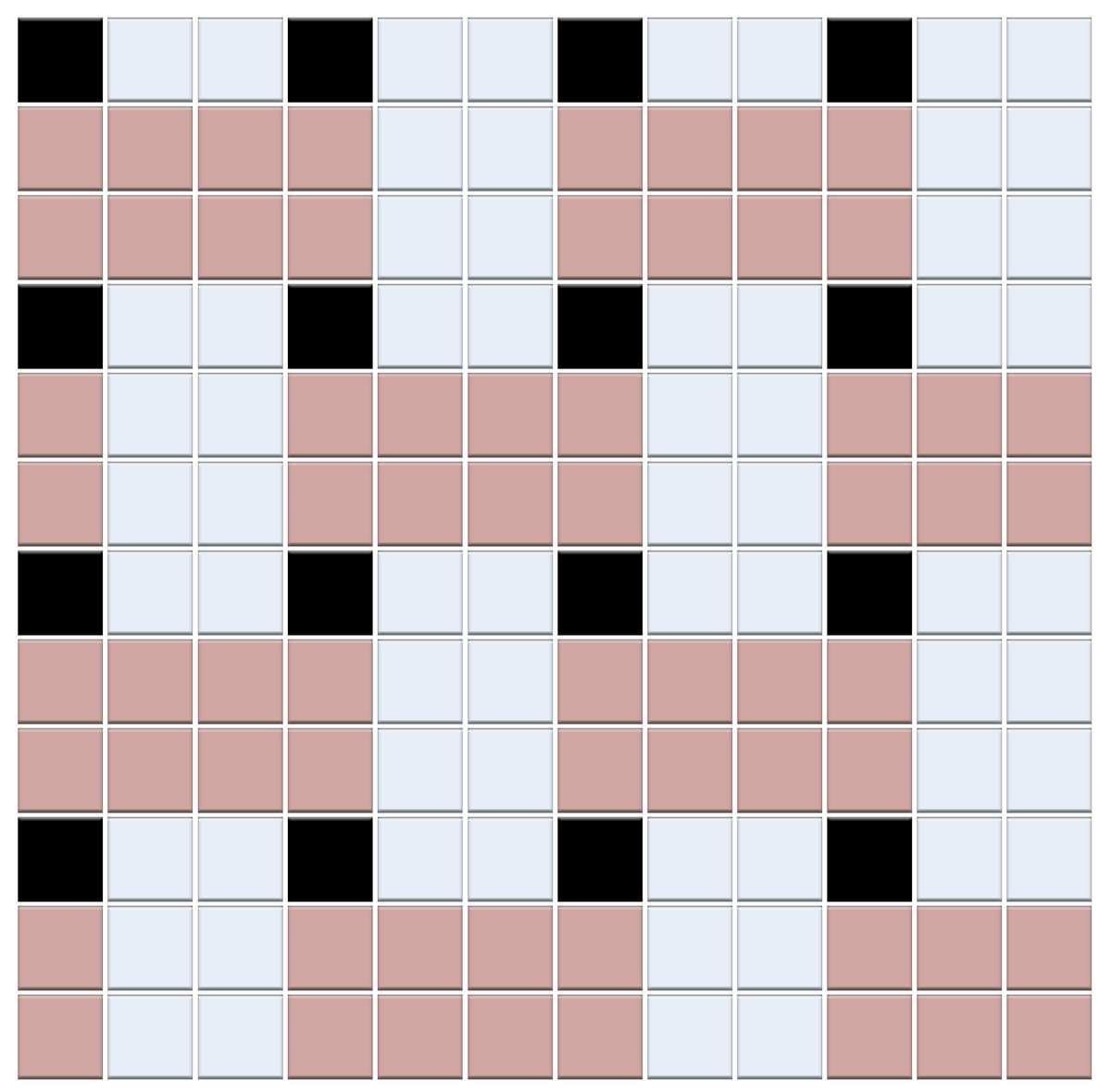 Weave | Modern Craftsman Square Porcelain Tile Pattern