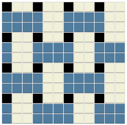 Weave | Modern Craftsman Square Porcelain Tile Pattern