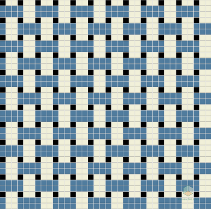 Weave | Modern Craftsman Square Porcelain Tile Pattern