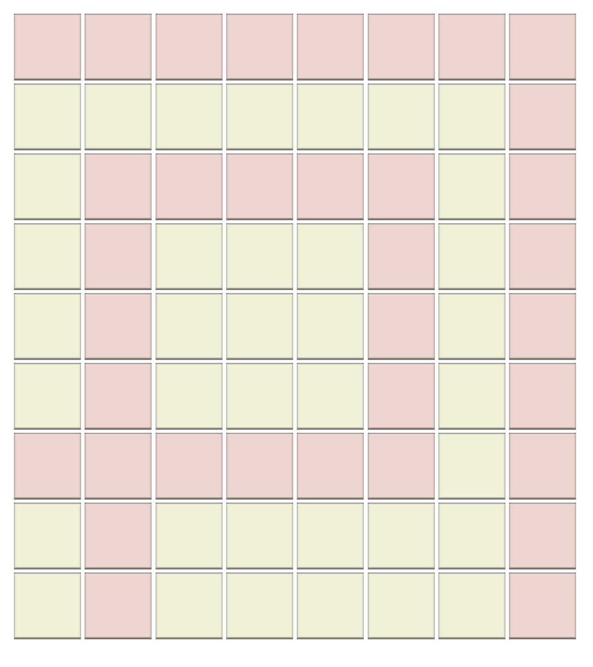 Greek Key Border | Craftsman Squares | Porcelain