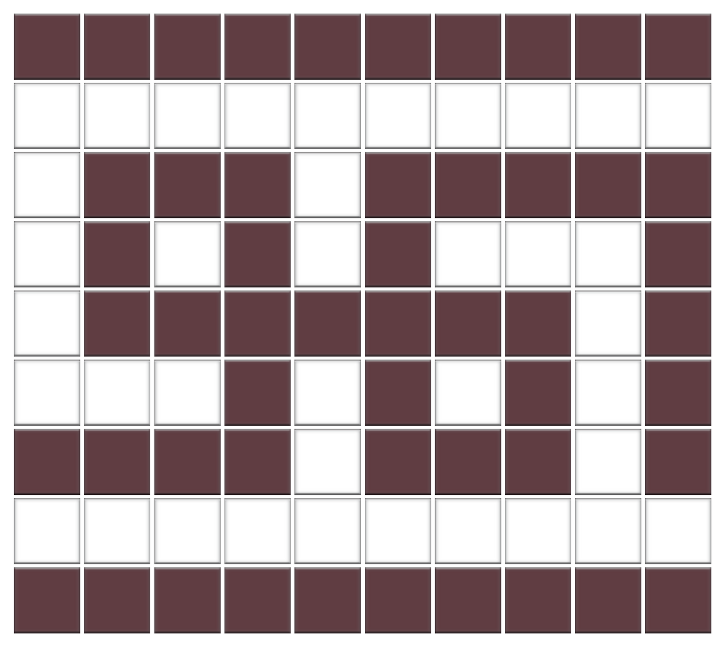 Greek Key Infinity Border | Square | Porcelain