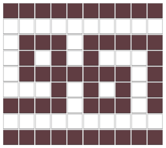 Greek Key Infinity Border | Square | Porcelain