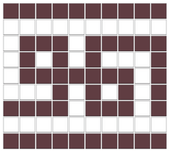 Greek Key Infinity Border | Square | Porcelain