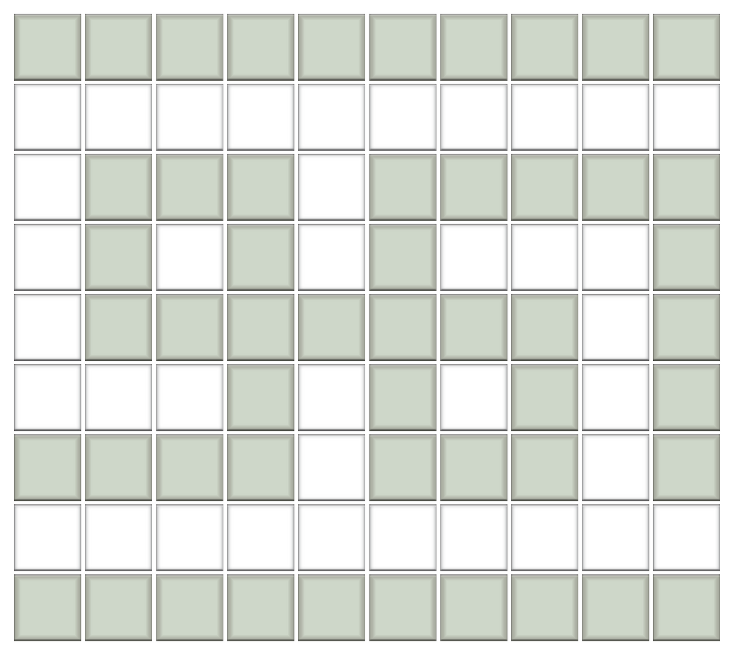 Greek Key Infinity Border | Square | Porcelain