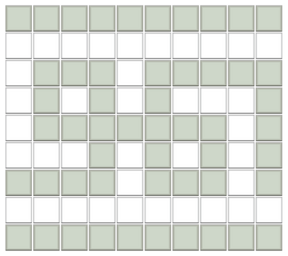 Greek Key Infinity Border | Square | Porcelain