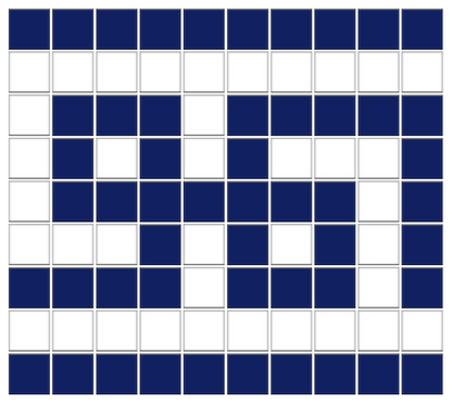 Greek Key Infinity Border | Square | Porcelain