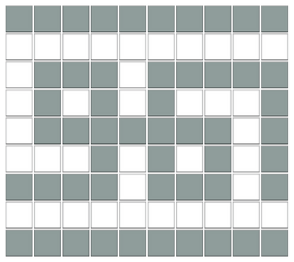 Greek Key Infinity Border | Square | Porcelain