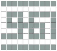 Greek Key Infinity Border | Square | Porcelain