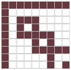 Greek Key Infinity Border | Square | Porcelain