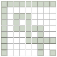 Greek Key Infinity Border | Square | Porcelain