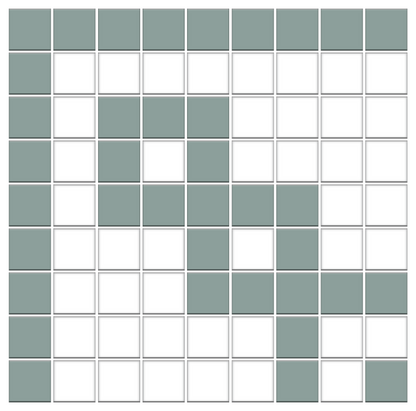 Greek Key Infinity Border | Square | Porcelain