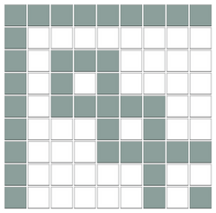 Greek Key Infinity Border | Square | Porcelain