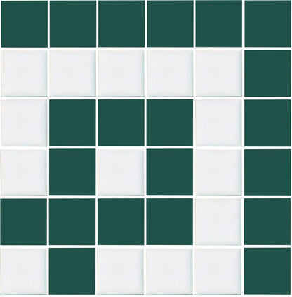 Greek Key Step Border Deep Green Corner