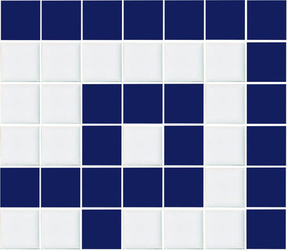 Greek Key Step Border Prussia Blue Corner