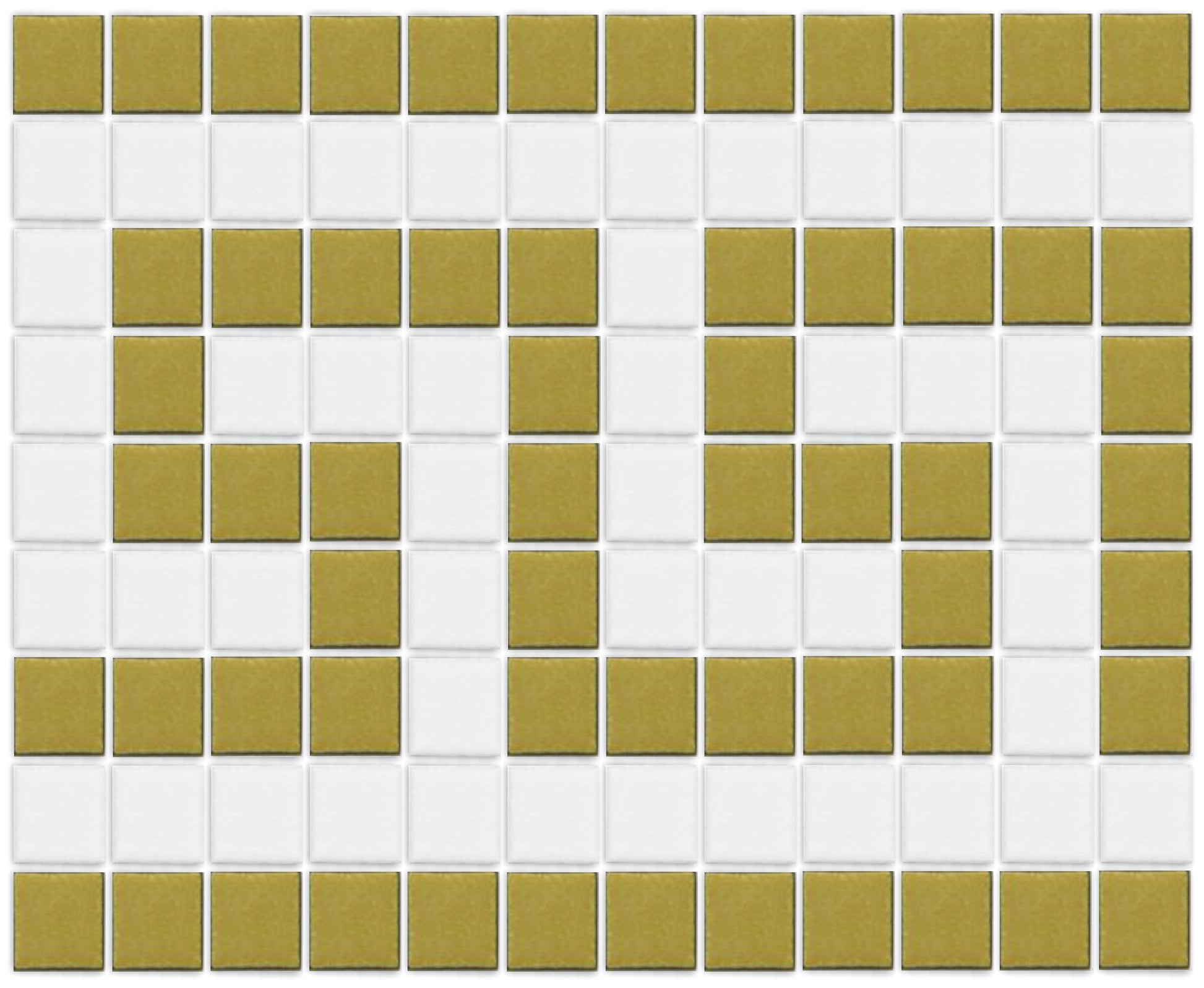 Greek Key Border Lyric Glazed Square Shine gold