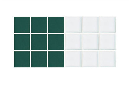 Deep Green on White Sample