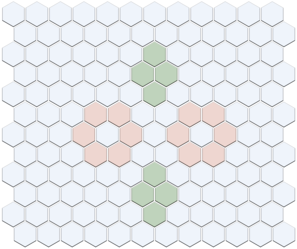 Margherita Hexagon Pattern | Decorative Hex Tile